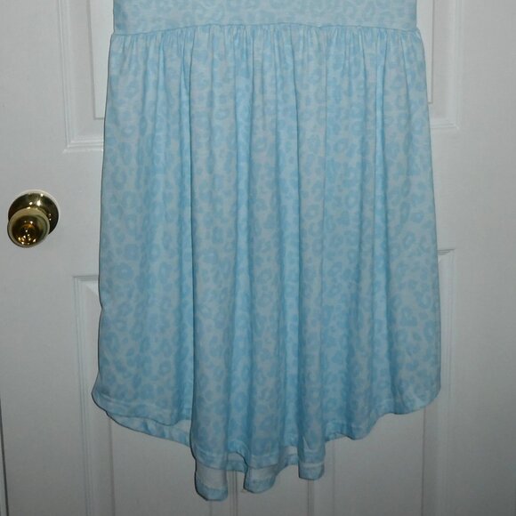 BRAND NEW NWOT TEMU OR SHEIN BLUE CHEETAH PRINT DRESS - SIZE SMALL - Picture 2 of 2